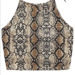 Snakeskin Halter too